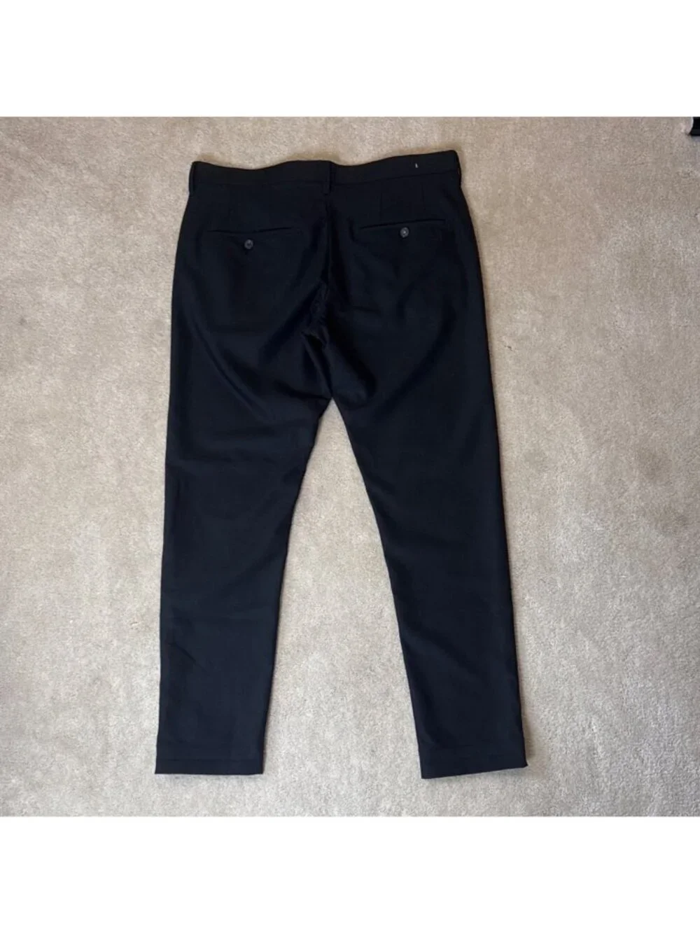 Zara Man Slim-Fit Black Dress Pants Size 32 Mens Trousers Made In Turkey